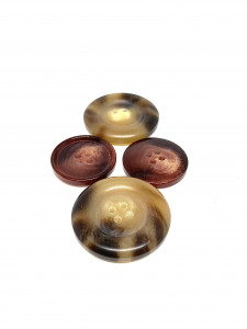 Polyester imitation horn buttons