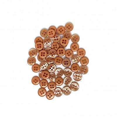 Polyester imitation mother-of-pearl buttons